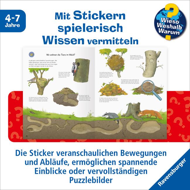 Image du produit Ravensburger Pourquoi? Pourquoi? Pourquoi? Cahier d'autocollants : Dans la forêt