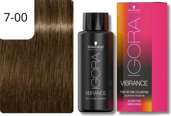 Actual product image Schwarzkopf Igora Vibrance - 7-00 Medium Blonde Natural Extra (7-00 Medium blonde nature extra)