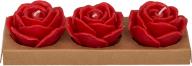 Produktbild Ootb Rote Kerze, Rose, 3er Set (3 Stk.)