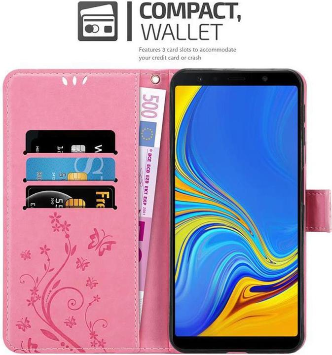 Produktbild Cadorabo Flower Book Cover (Samsung Galaxy A7 (2018))