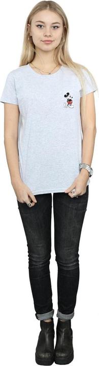Actual product image Disney Womens/Ladies Mickey Mouse Kickin Retro Chest Cotton T-Shirt (L)