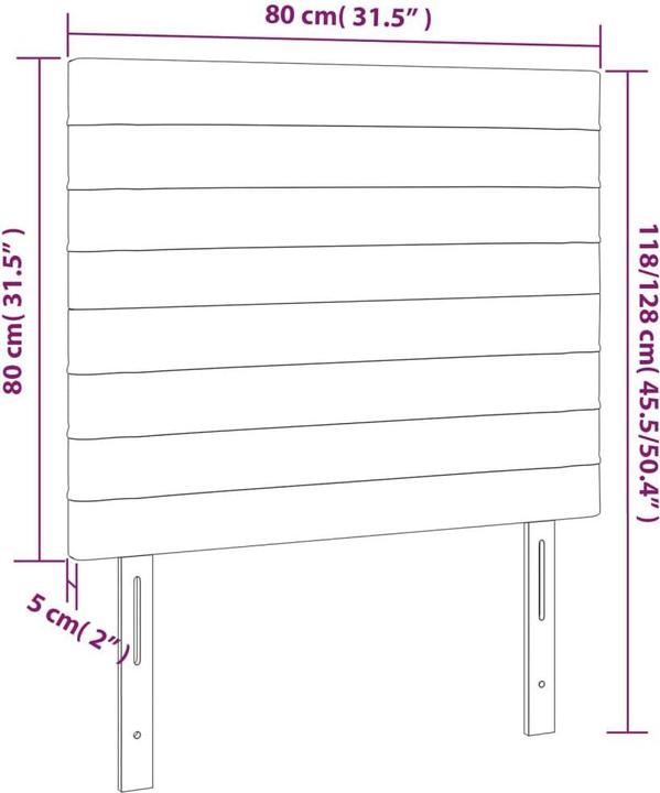 Actual product image VidaXL Erin (80 x 5 x 128 cm)