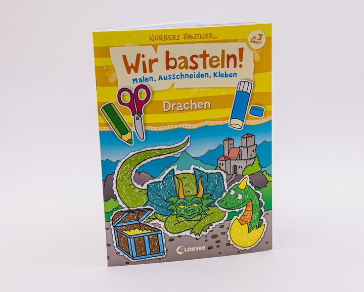 Image du produit Wir basteln! - Malen, Ausschneiden, Kleben - Drachen (Allemand, Loewe Créatif, Norbert Pautner, 2022)