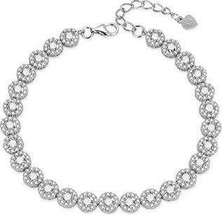 Produktbild Agato Elegant silver bracelet with zircons AGB769/21