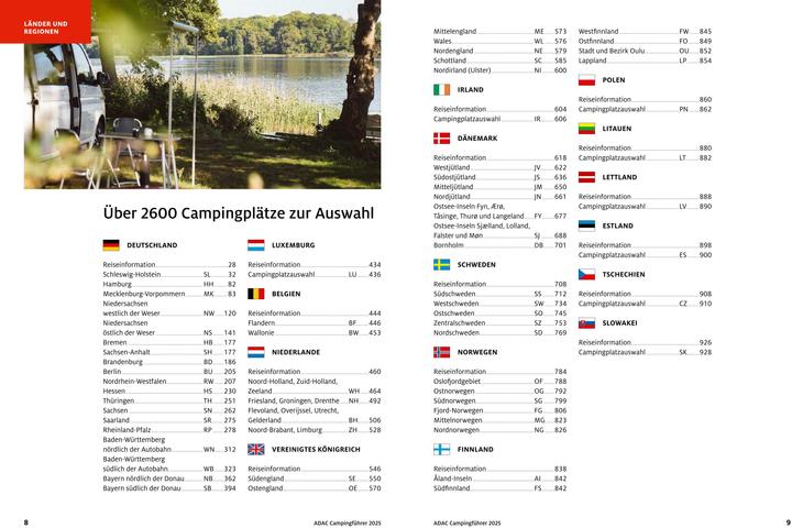 Actual product image Adac Campingführer Deutschland/Nordeuropa 2025 (German, 2024)
