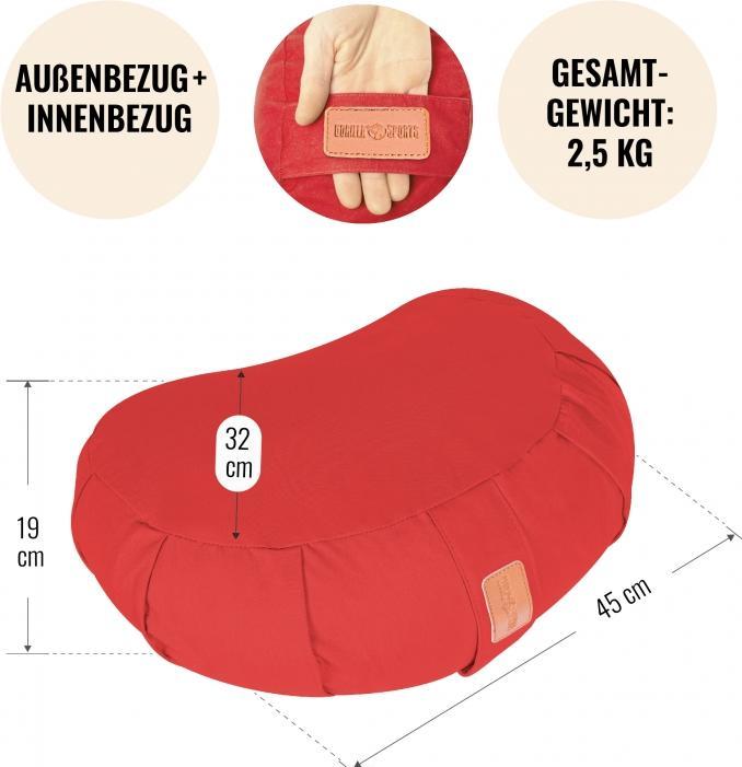 Produktbild Gorilla Sports Yoga Halbmondkissen