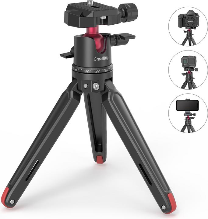 SmallRig Tabletop Mini Tripod mit Panoramic Ball Head (Metall)