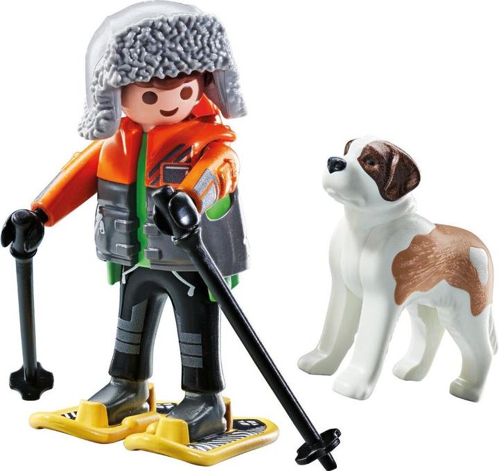 Actual product image Playmobil Hiker with St Bernard dog (71741, Playmobil My Life)