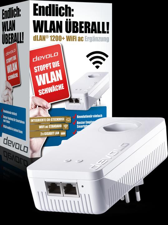 Produktbild Devolo dLAN 1200+ WiFi ac Erweiterung (1200 Mbit/s)