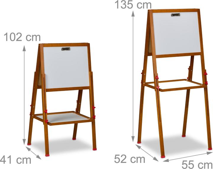 Actual product image Relaxdays Children's art easel
