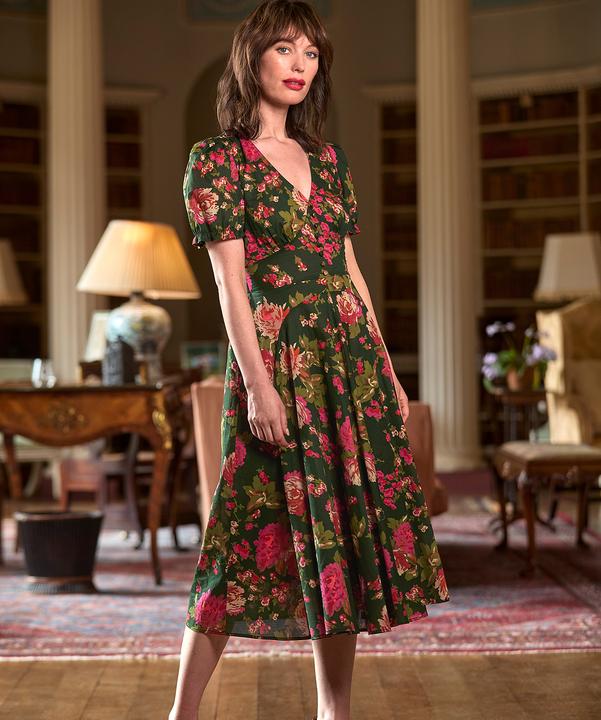 Actual product image Joe Browns Vintage Floral V-Neck Dress (36)