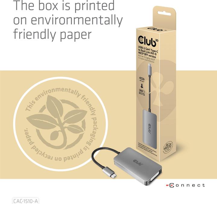 Actual product image Club 3D CAC-1510-A (DVI, 8.50 cm)