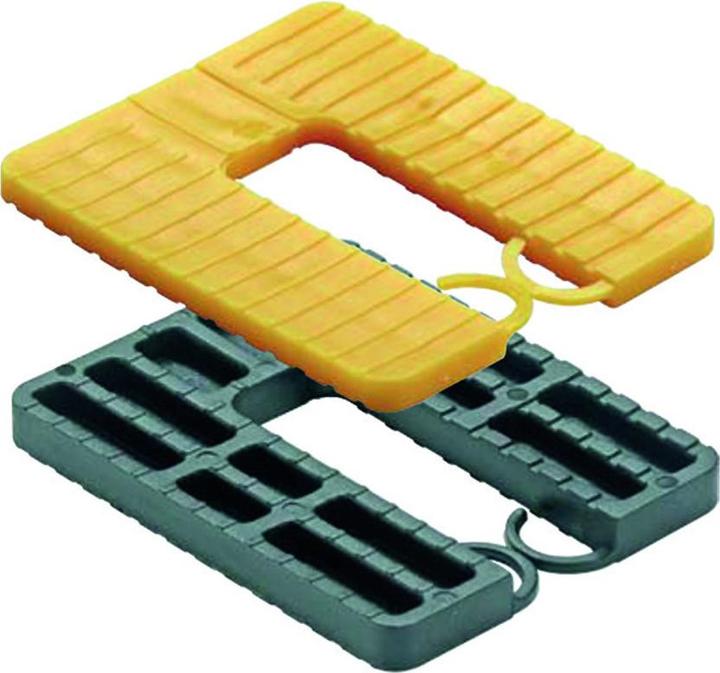 Immagine prodotto Roto GLUSKE Piastra distanziatrice Euroklick con ganci di chiusura 65 x 52,5 x 1 mm, bianca, 1000 pezzi. (100 pz.)