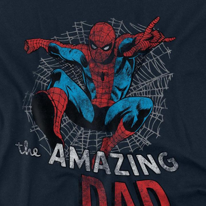 Immagine prodotto Spiderman Spider Dad Maglietta Festa del Papà Adulto Unisex (L)