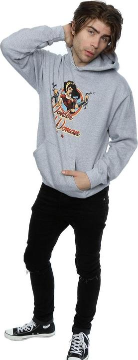 Actual product image Mens DC Bombshells Wonder Woman Badge Hoodie (M)