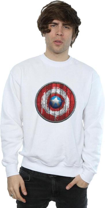 Immagine prodotto Captain America Wooden Shield Felpa Uomo (S)