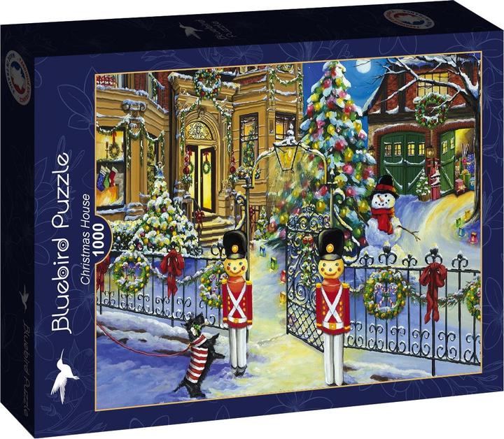 Actual product image Bluebird Puzzle Christmas house 1000 pieces (1000 pieces)