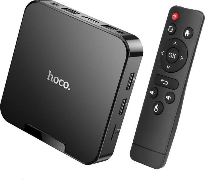 Hoco Headphone with microphone TV box WiFi HD DQ08 black (16 GB, Android 10)