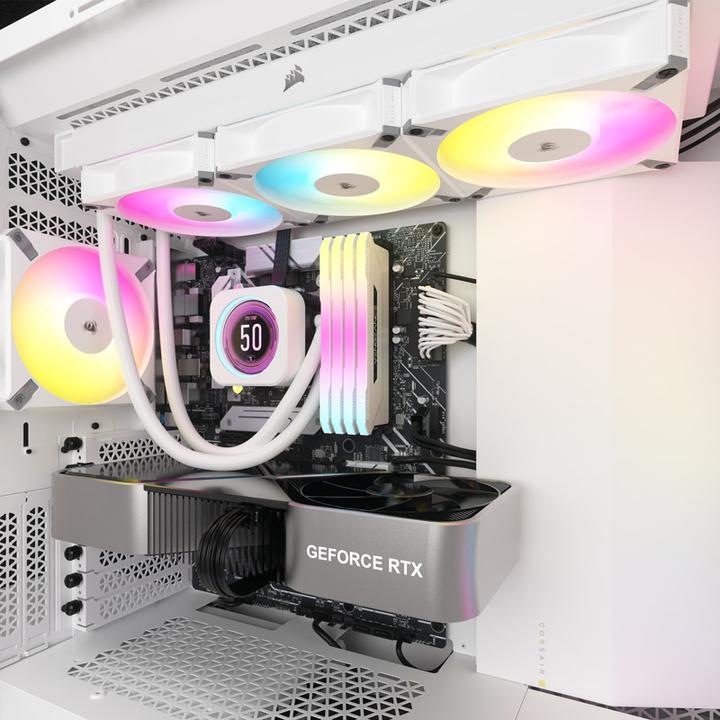 Actual product image Corsair CPC iCUE H150i ELITE LCD XT White