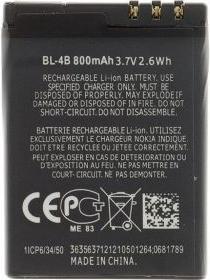 Nokia BL-4B Batteria per 800mAh Li-Ion (OEM)