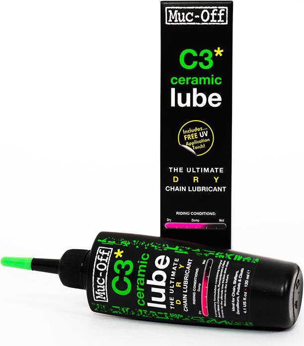 Actual product image Muc-Off C3 Dry Ceramic Lube 120ml (120 ml, Chain oil)