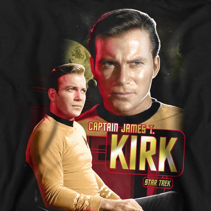 Actual product image Unisex Adult Captain Kirk Sweatshirt (L)