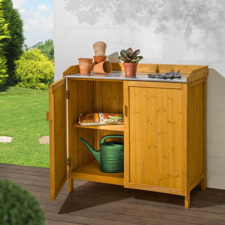 Actual product image tectake Garden storage bench