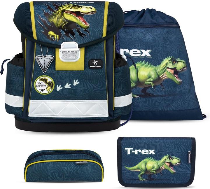 Belmil CLASSY Schulrucksack-Set King Dino (19 l)