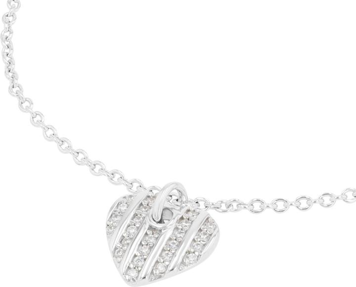Produktbild S.Oliver Armschmuck für Damen, 925 Sterling Silber, Zirkonia synth. | Herz (20 cm, Silber 925)
