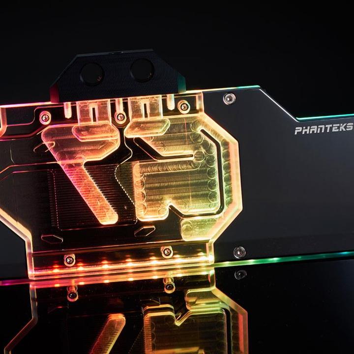 Produktbild Phanteks Glacier G2080Ti Founders Edition Full Water Block RGB - Chrome