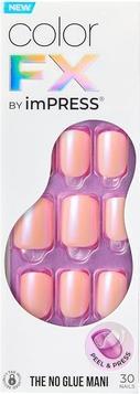 Actual product image KISS Glue-on nails ImPRESS Colour FX - Satellite 30 pcs (Light Pink)
