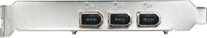 Actual product image Exsys PCI-E card 3+1 FireWire 400