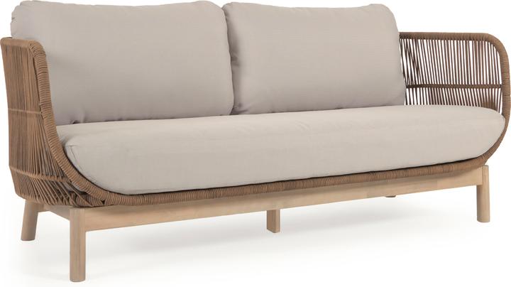 Cadre : Nature, Corde : Beige, Coussins : Beige