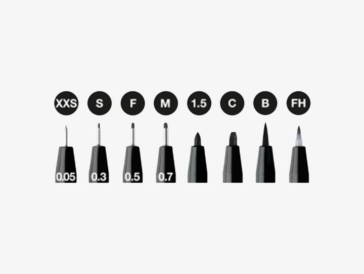 Produktbild Faber-Castell Tuschestift (Schwarz, 8 x)