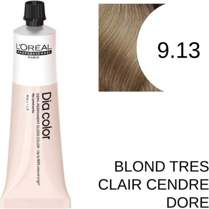 Actual product image L'Oréal Paris Loreal DIA Colour 9.13 Very Light Blonde Ash Gold 60 ml (9.13 Very light blonde ash gold)