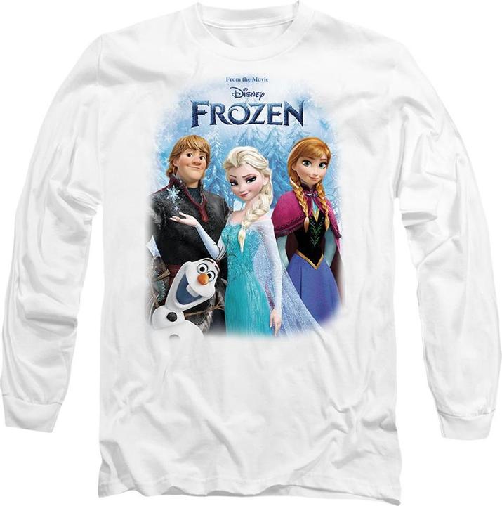 Immagine prodotto Disney Frozen Maglietta Elsa Anna Kristoff Olaf Poster Adulto Unisex (XXL)