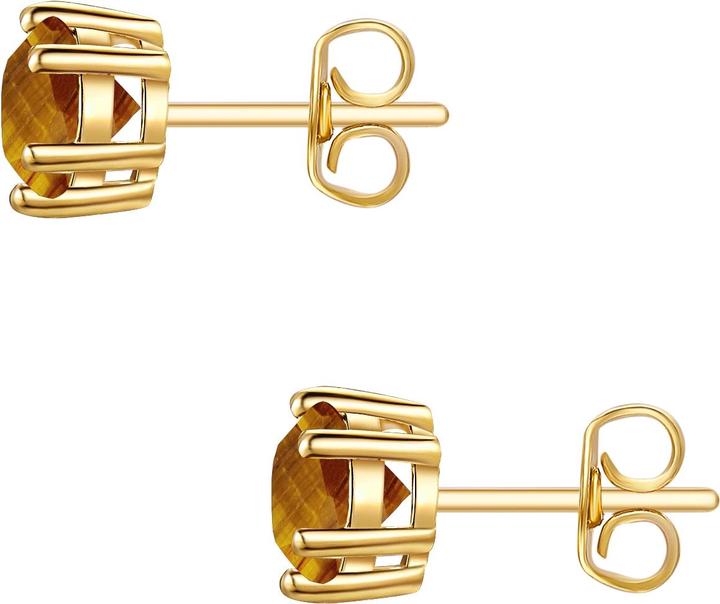 Produktbild Glanzstücke München Damen Sterling Silber Tigerauge gelbgold - 28701 (Sterling Silber)