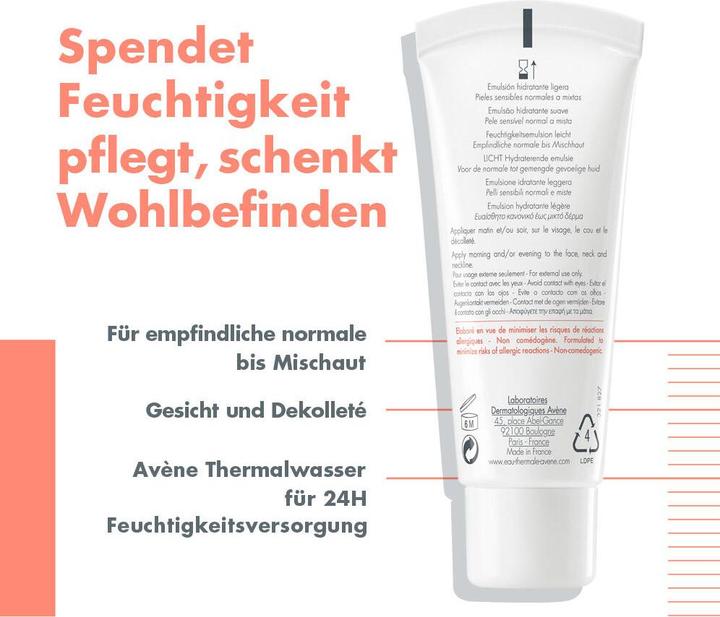 Produktbild Avène Hydrance Leicht (40 ml, 24h Creme, SPF 30)