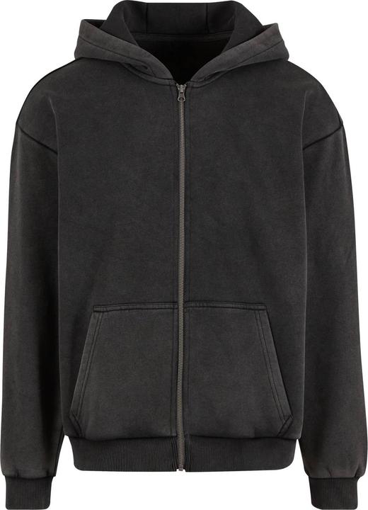 Build Your Brand Hoodie mit durchgehendem Reissverschluss Schwere Qualität (S)