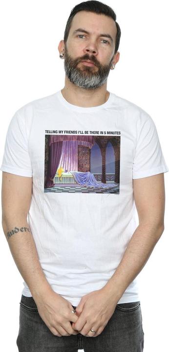 Actual product image Disney Mens Sleeping Beauty I'll Be There In 5 T-Shirt (4XL)