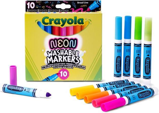 Actual product image Crayola CR Neon range 10ct BL markers (Multicoloured, 10 x)