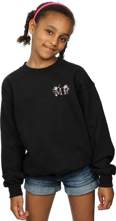 Actual product image Disney Girls Mary Poppins Letter Breast Print Sweatshirt (152, 158)