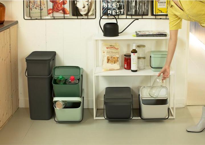 Image du produit Brabantia Bac de recyclage Sort & Go 20 l, gris clair (20 l)