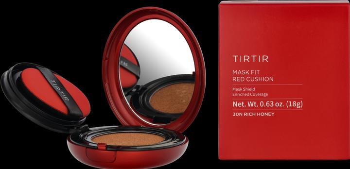 Actual product image TirTir Mask Fit Red Cushion Foundation - Full Coverage, Weightless, Skin Fit (#30N Rich Honey)