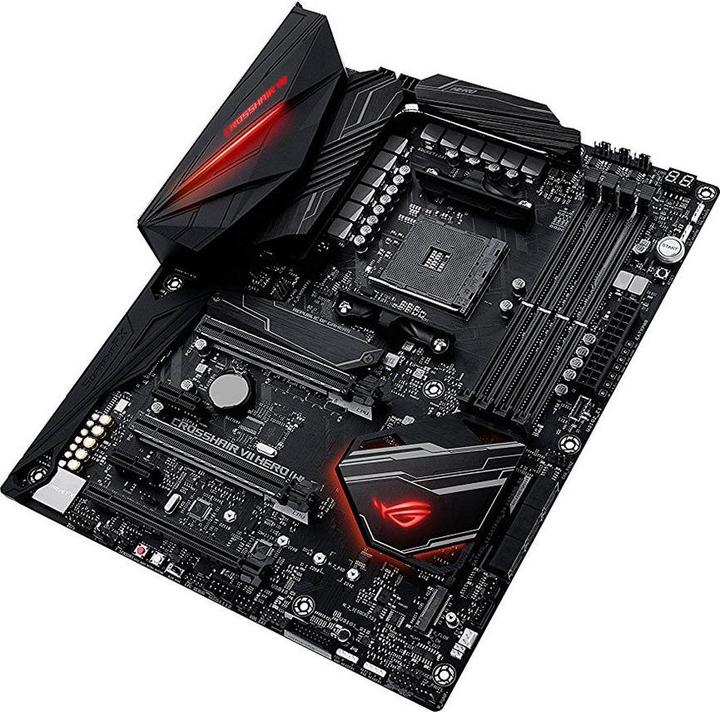Image du produit ASUS ROG Crosshair VII Hero WiFi (AM4, AMD X470, ATX)