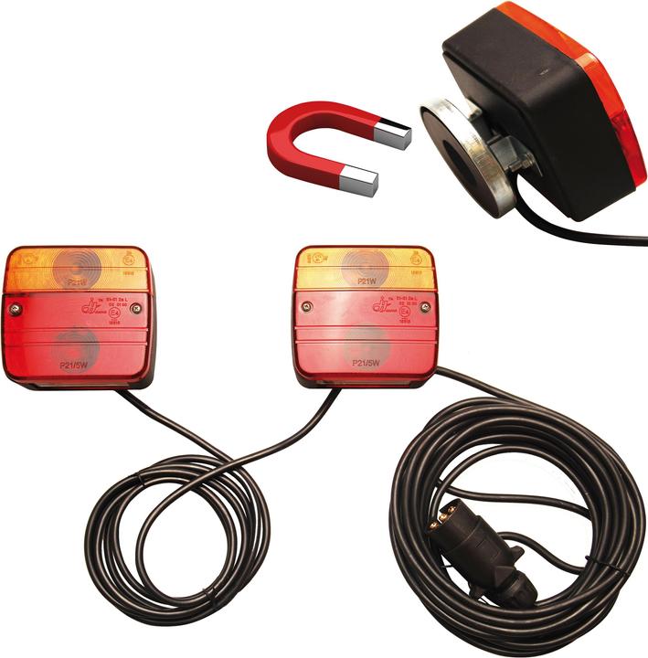 Image du produit BGS Feux de remorque avec support magnétique 2 pièces