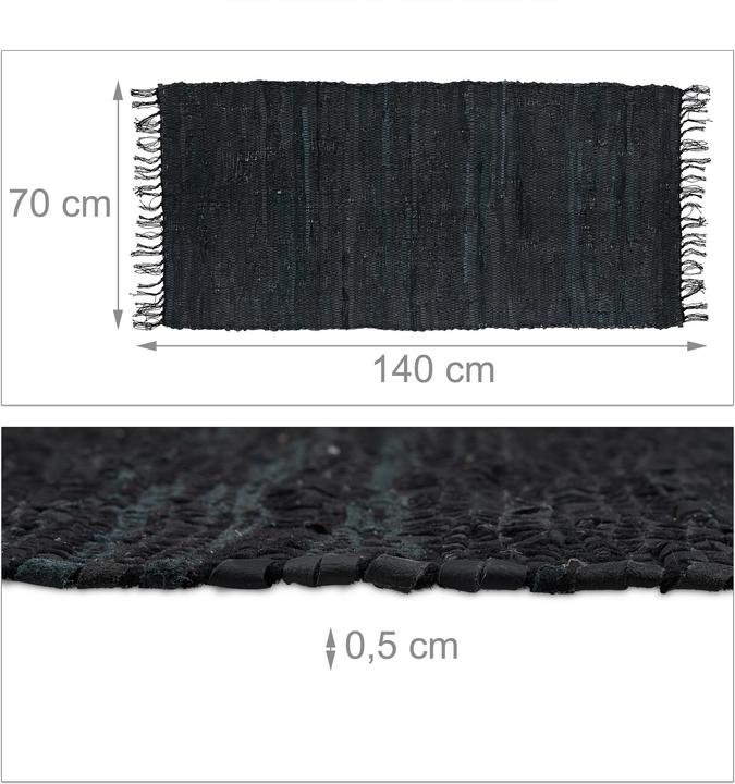 Immagine prodotto Relaxdays Flickenteppich (70 x 140 x 0,5 cm)