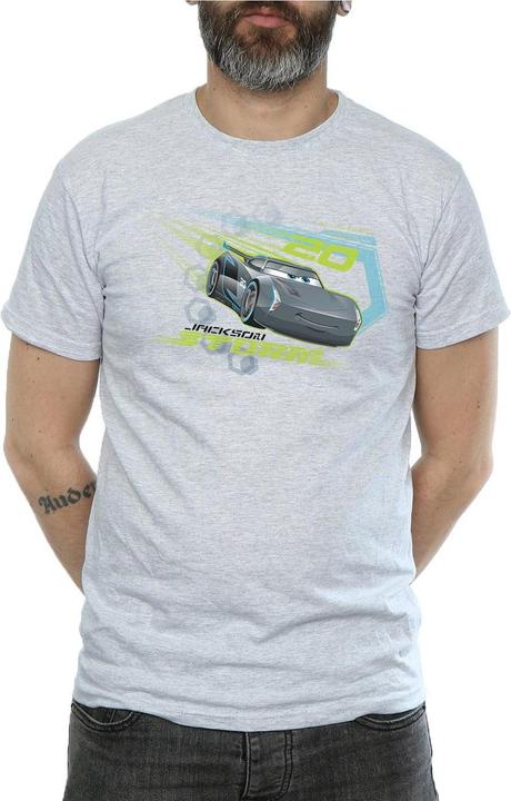 Actual product image Disney Mens Cars Jackson Storm T-Shirt (XXL)