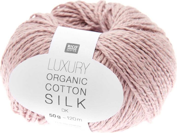 Immagine prodotto Rico Design Rico Luxury Organic Cotton Silk dk dusky pink 50 g, 120 m, 77 % CO, 23 % SE (120 m)