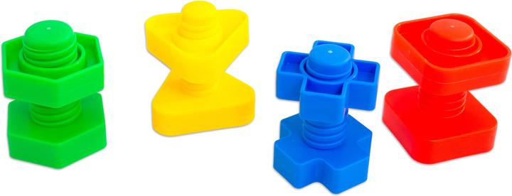 Actual product image Betzold Colorful screw game, 64 pcs.